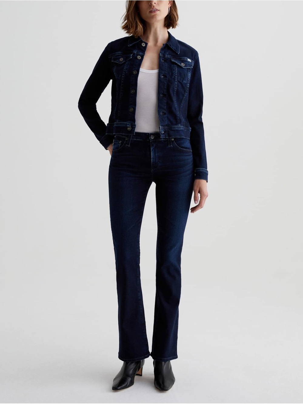 Women's AG Angel Low Rise Dark Blue jeans - size 25